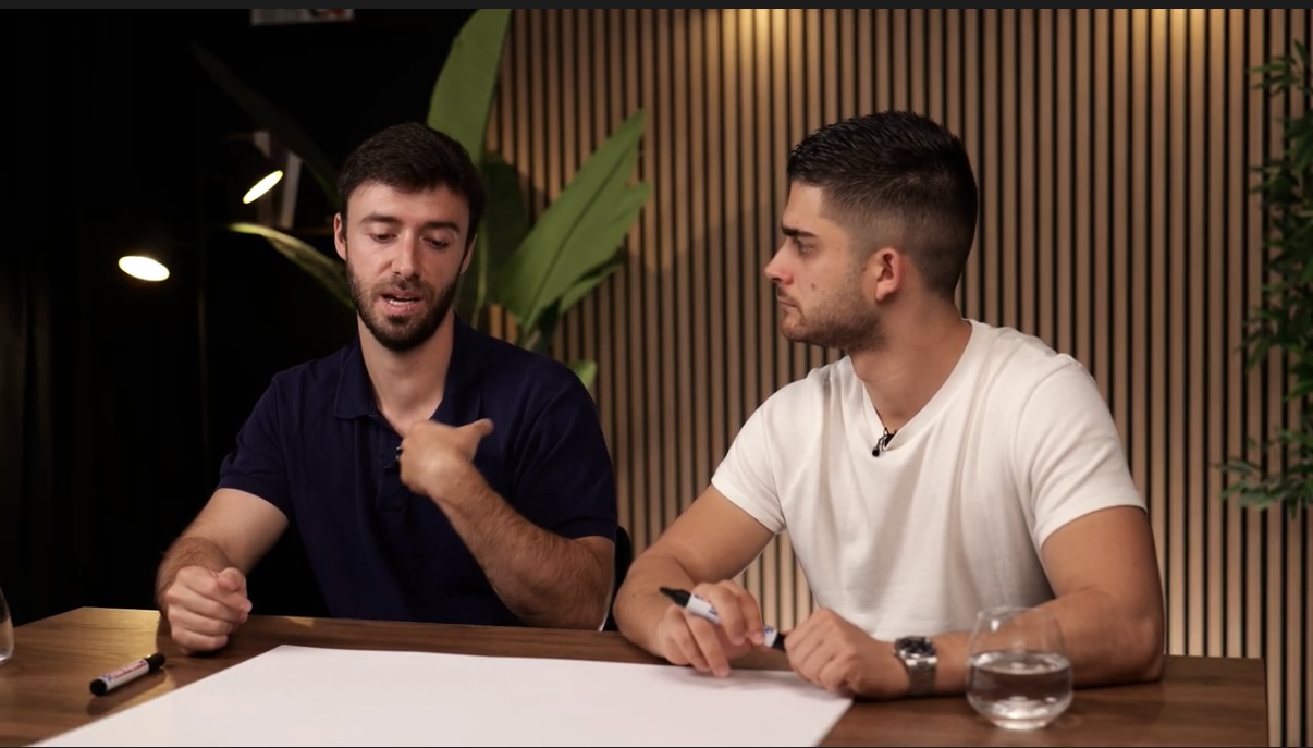 Sesión de análisis de embudo entre el equipo de SociaVide y un cliente